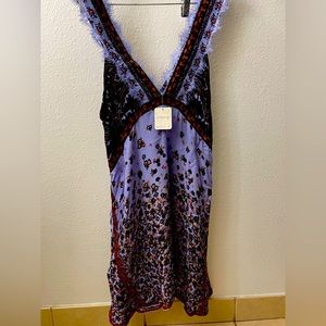 Free People’s in house label “intimately” sweet lavender combo East Willlow slip